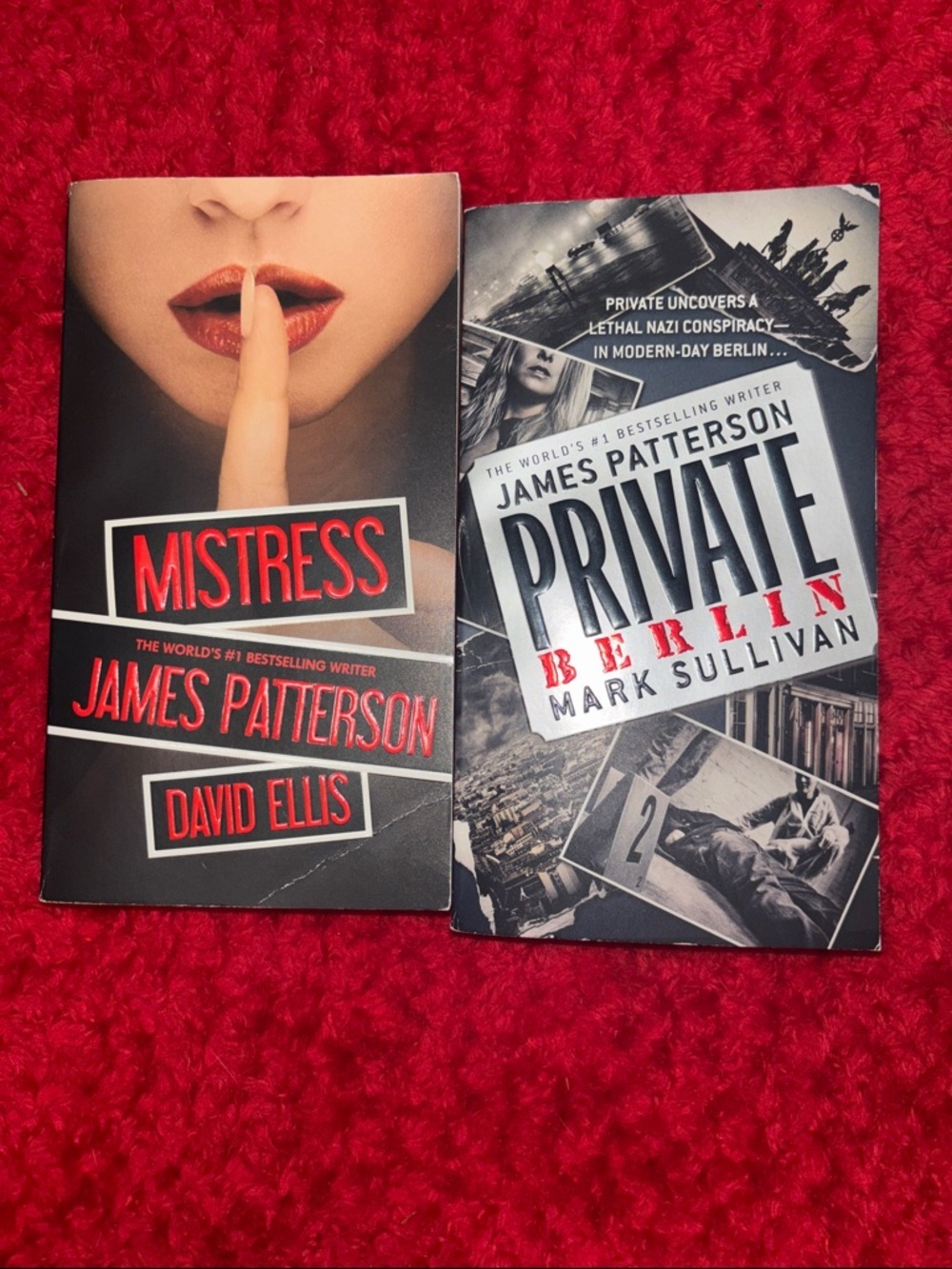 James Patterson Paperback 2 Book Bundle - Mistress & Private Berlin -
